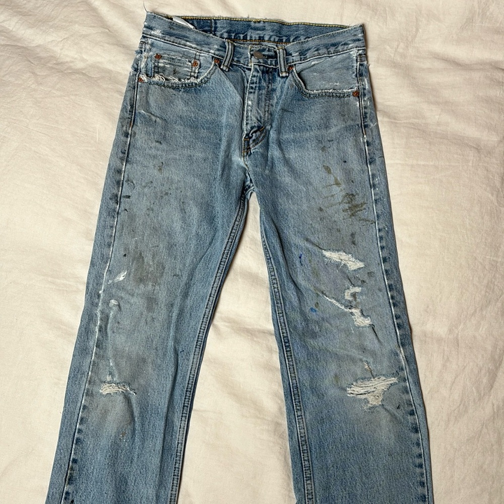 Levi's 505 Blue Women's Jeans - Picture 2 of 10